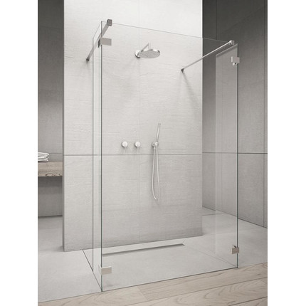 Душевая перегородка Radaway Euphoria Walk-in I 140х200 см (стекло 8 мм), хром/прозрачное - фото 