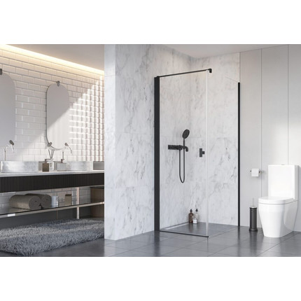 Душевое ограждение Radaway Nes Black KDJ I + S1 90х90 см L, черный/прозрачное - фото 2
