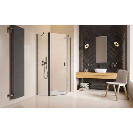 Душевое ограждение Radaway Nes Black PTJ 80х80 см L, черный/прозрачное - фото 2