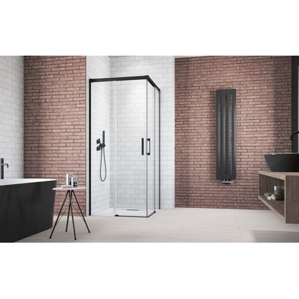 Душевое ограждение Radaway Idea Black KDD 100х120 см, черный/прозрачное - фото 2