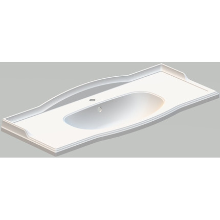 Тумба напольная с раковиной Opadiris Лаура 120 см, белый матовый - фото 7