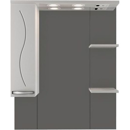 Зеркало-шкаф Mirsant Сандра 80 см L - фото 2