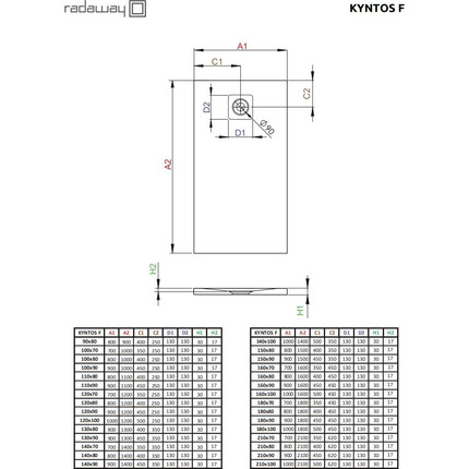 Поддон мраморный Radaway Kyntos F Black 160х80 см HKF16080-54, черный - фото 7