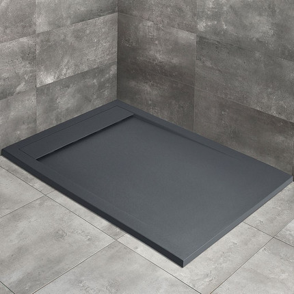 Поддон мраморный Radaway Teos F anthracite 160х70 см HTF16070-64, антрацит - фото 