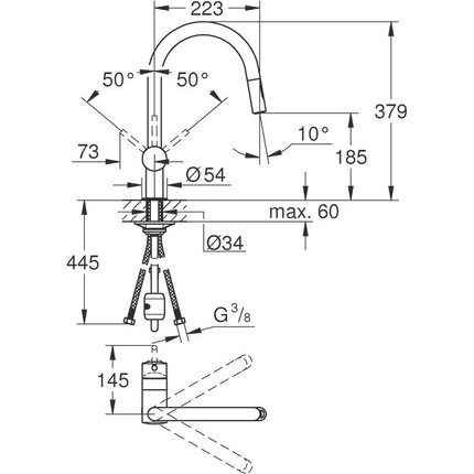 Смеситель для кухни Grohe Minta 32321002 - фото 5