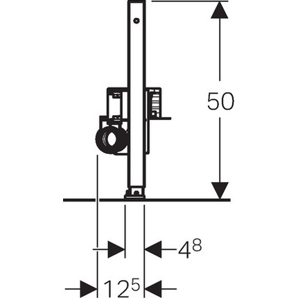 Инсталляция для трапа Geberit Duofix 111.591.00.1 H50хD50 - фото 3