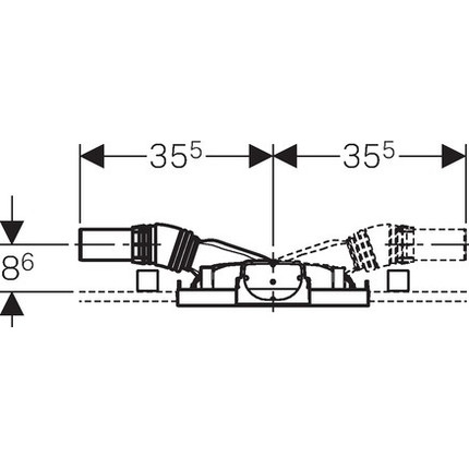 Инсталляция для трапа Geberit Duofix 111.591.00.1 H50хD50 - фото 4