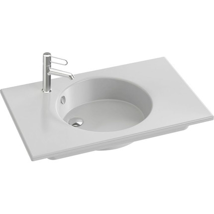 Тумба подвесная с раковиной Jacob Delafon Odeon Rive Gauche 80 см EB2522-R9-N18, белый - фото 5