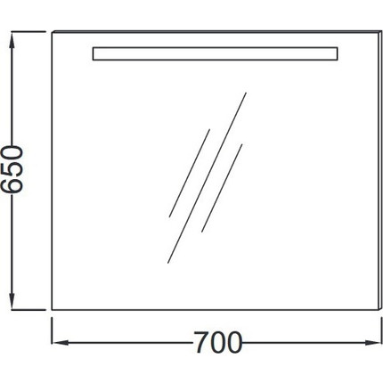 Зеркало Jacob Delafon Parallel Led 70 см EB1412-NF - фото 3