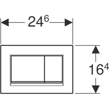 Кнопка смыва Geberit Sigma 30 115.883.14.1, черный - фото 2