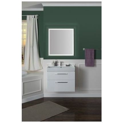 Тумба подвесная с раковиной Aquanet Nova 75 см 242262, белый, Цвет фасада: белый - фото 10