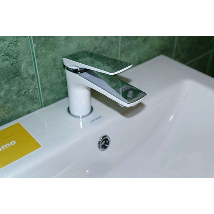 Смеситель для раковины Lemark Allegro LM5906CW, хром/белый - фото 5