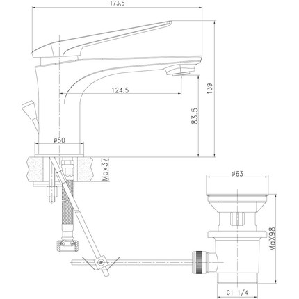 Смеситель для раковины Lemark Allegro LM5906CW, хром/белый - фото 7