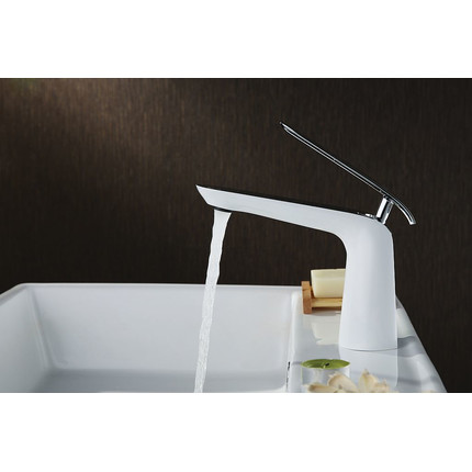 Смеситель для раковины Lemark Melange LM4906CW, хром/белый - фото 6