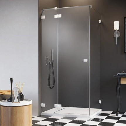 Душевое ограждение Radaway Essenza Pro White KDJ 100х70 см L, белый/прозрачное - фото 