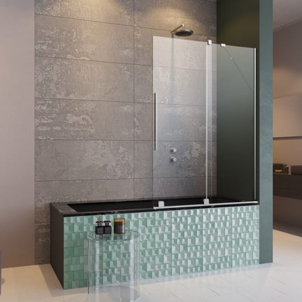 Шторка для ванны Radaway Furo PND II 110 см 10109588-01-01R (стекло 8 мм), хром/прозрачное - фото 