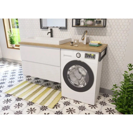 Тумба подвесная с раковиной-столешницей Эстет Malibu Luxe 155 см L ФР-00007116 - фото, картинка 4 Тумба подвесная с раковиной-столешницей Эстет Malibu Luxe 155 см L ФР-00007116 - фото 4