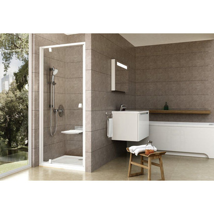 Душевая дверь Ravak Pivot PDOP1 90 см 03G70101Z1 белый/прозрачное - фото 3