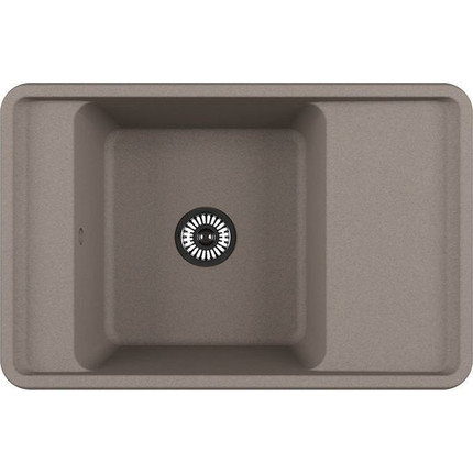 Кухонная мойка Акватон Беллис 1A725032BS250, серый шелк, Цвет производителя: серый шёлк - фото 