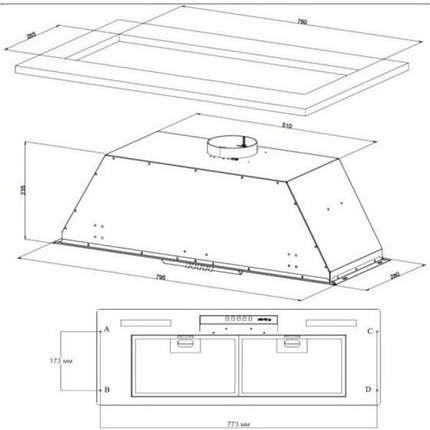 Вытяжка Korting KHI 9931 W - фото 2