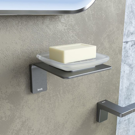 Мыльница Iddis Slide SLIGMG0i42, цвет графитовый - фото 3