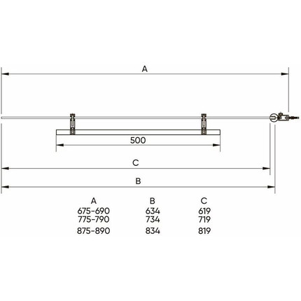 Шторка для ванны Veconi Palau 90 см PL79-90-01-C4, хром/прозрачное - фото 2