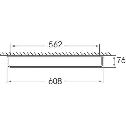 Держатель для полотенца Cezares Maxima 61 см CZR-F-8912 - фото 2