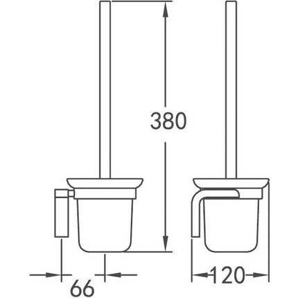 Ёршик для унитаза Cezares Ultima CZR-F-8932 - фото 2