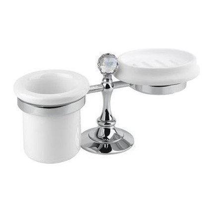 Стакан с мыльницей Cezares Olimp OLIMP-STT-01-Sw - фото 