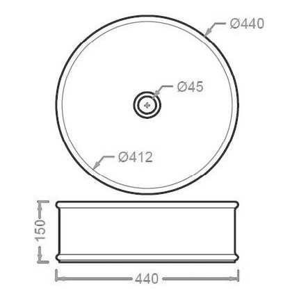 Раковина-чаша ArtCeram Atelier 44 см ATL001 01 00 - фото 2