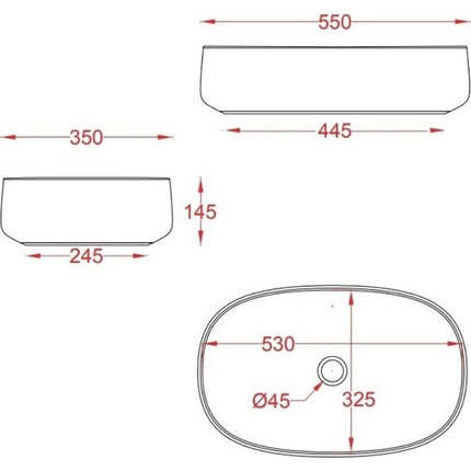 Раковина-чаша ArtCeram Cognac 55 см COL003 05 00, белый матовый - фото, картинка 3 Раковина-чаша ArtCeram Cognac 55 см COL003 05 00, белый матовый - фото 3