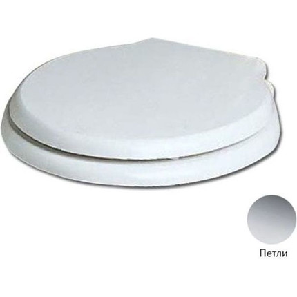 Сиденье с крышкой для унитаза Azzurra Giunone-Jubilaeum микролифт 1800/F bi/cr (петли хром) - фото 