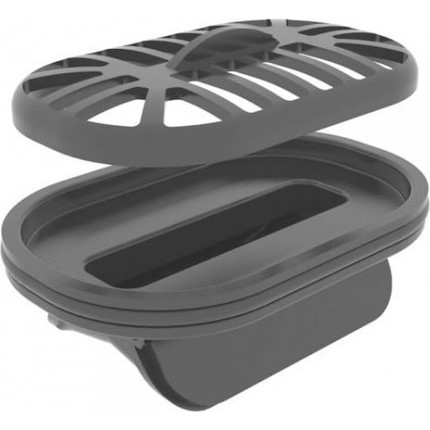 Трап Pestan (BETTOSERB) Confluo Premium Black Glass Line Gold 85 см 13100118, нержавеющая сталь/стекло, золото/черный, Цвет производителя: чёрный, золото, Размер трапа: 850 - фото 6