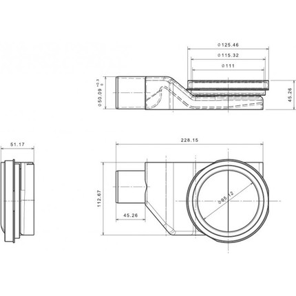 Трап Pestan (BETTOSERB) Confluo Premium Black Glass Line Gold 85 см 13100118, нержавеющая сталь/стекло, золото/черный, Цвет производителя: чёрный, золото, Размер трапа: 850 - фото 9