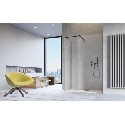 Душевое ограждение Radaway Modo X Black III 110x95 см (стекло 10 мм), черный/прозрачное - фото 2