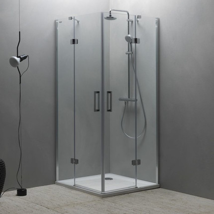 Душевое ограждение Kolpa-San Atlas TKK 100x100 см, хром/прозрачное - фото 
