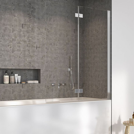 Шторка для ванны Radaway Nes 8 PND I 130 см 10060130-01-01R (стекло 8 мм), хром/прозрачное - фото 