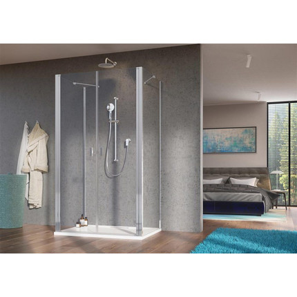 Душевое ограждение Radaway Nes 8 DWD+2S 100x70 см (стекло 8 мм), хром/прозрачное - фото 2