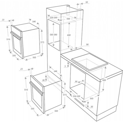 Газовый духовой шкаф Maunfeld EOGC604RBG.MT - фото 17
