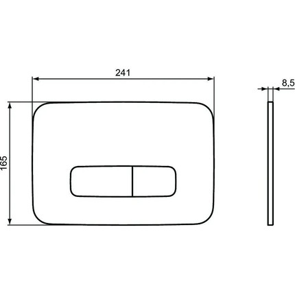 Кнопка смыва Ideal Standard Oleas M3 R0123A6, черный матовый - фото, картинка 2 Кнопка смыва Ideal Standard Oleas M3 R0123A6, черный матовый - фото 2