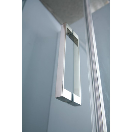 Душевое ограждение Cezares 70-80x100 см SLIDER-AH-1-100-70/80-C-Cr (стекло 8 мм) хром/прозрачное - фото 2