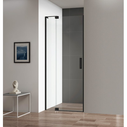 Душевая дверь Cezares 70/80 см SLIDER-B-1-70/80-BR-NERO (стекло 8 мм) черный/бронзовое - фото 