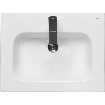 Тумба подвесная с раковиной Roca Lago 60 см 857295444, дуб светлый - фото 7