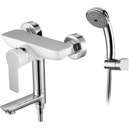 Смеситель для ванны Gerhans K13015W, белый/хром - фото 