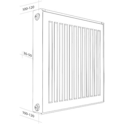 Радиатор Royal Thermo Compact C22-500-1600/9016 1600х500 мм - фото 2
