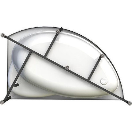 Ванна акриловая Радомир Модерна 160x100 см L (в комплекте каркас) - фото 7