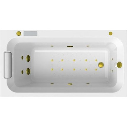 Ванна гидромассажная Радомир Хельга 170x90 см (Гидромассаж "Фитнес" Gold) - фото 