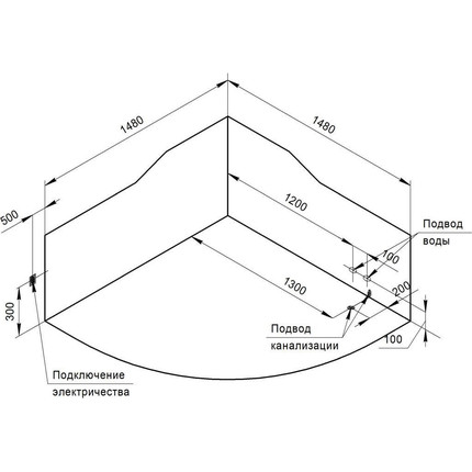 Ванна гидромассажная Радомир Сорренто 148x148 см (Гидромассаж "Релакс" Bronze) - фото 3
