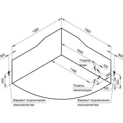 Ванна гидромассажная Радомир Сорренто 130x130 см (Гидромассаж "Терапия" Gold) - фото 2