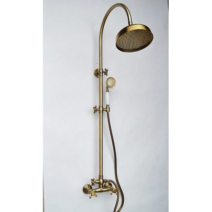 Душевая стойка Magliezza Classico 1205-br (верхний душ 200 мм), бронза - фото 2